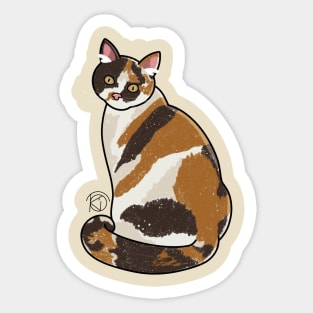 Calico Kitty Sticker